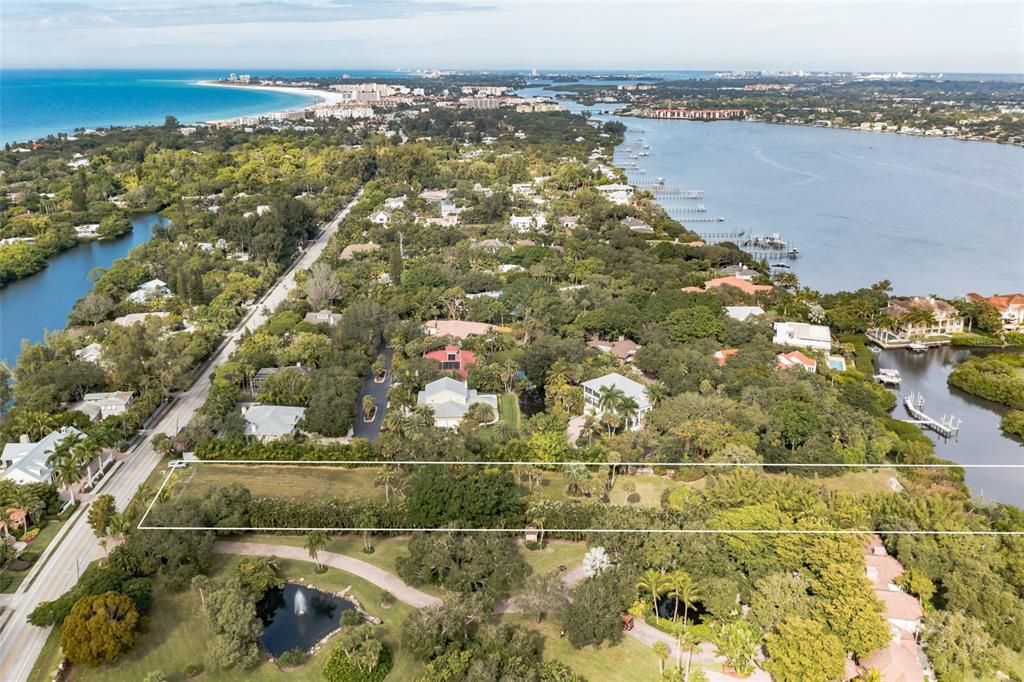 Looking N. to N. Siesta Key and Downtown Sarasota