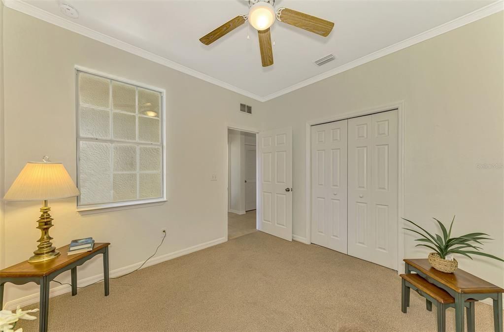 Front Bedroom 3 has a closet and can be utilized as a bedroom, office, or both