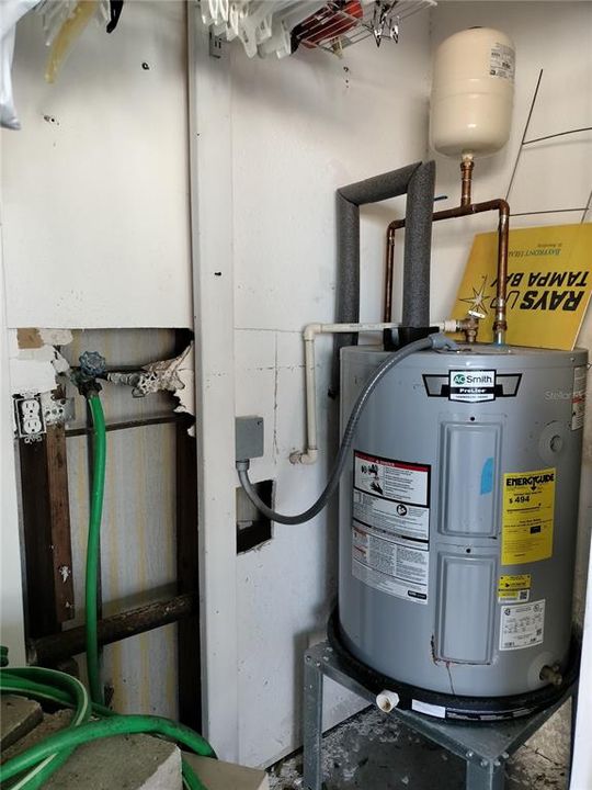 Laundry room in carport