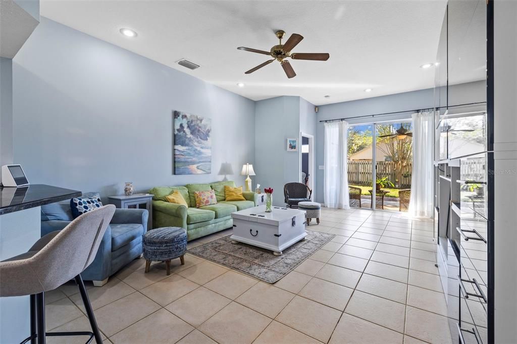 Family room off the kitchen