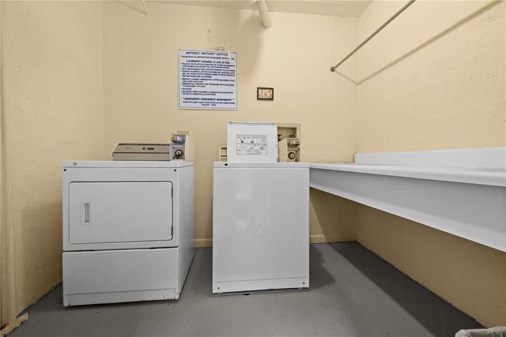 Also, common laundry rooms available.