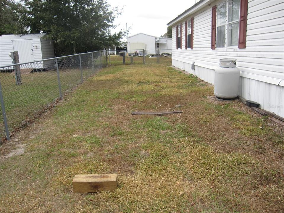 Fenced Side Yard