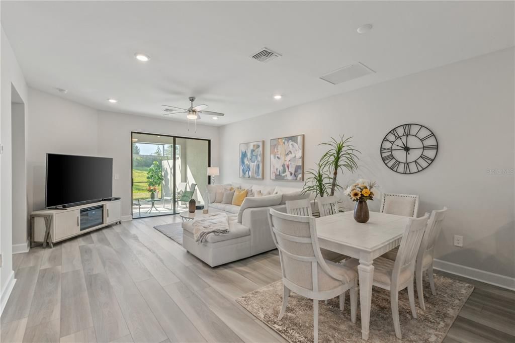 Great room featuring luxury vinyl flooring throughout.