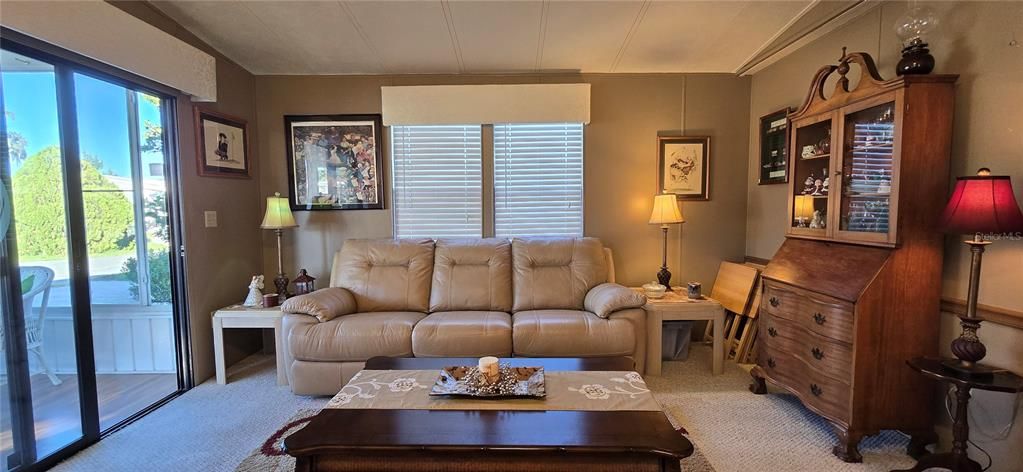 Separate sitting area in living room