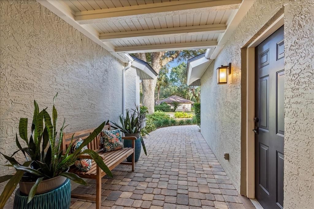 Beautiful paver driveway, walkway and patio