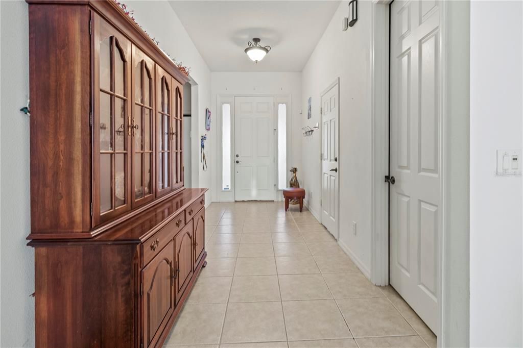 Looking from the living room back towards the front door.