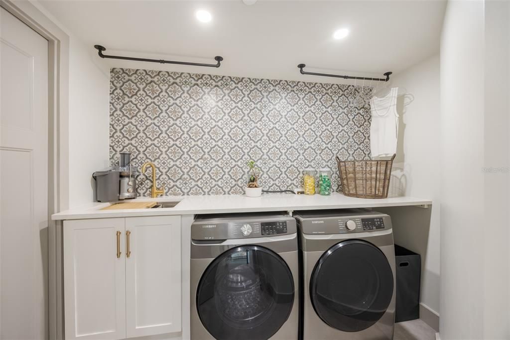 Functional and beautiful laundry space