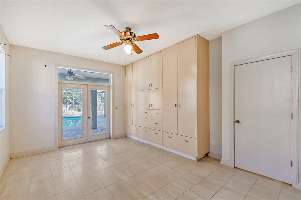 Floor-to-ceiling built-in storage