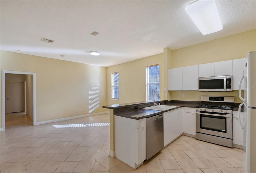 Kitchen and Family room