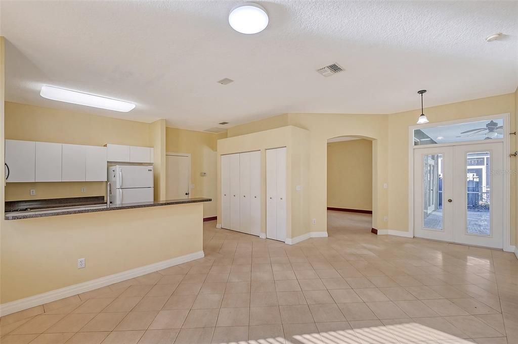 Huge pantry and french doors to the lanai & pool