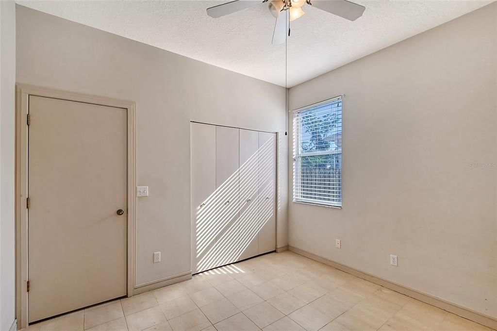 Bedroom 3 has a built-in closet