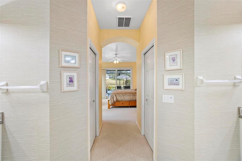 View from Master Bath to Bedroom