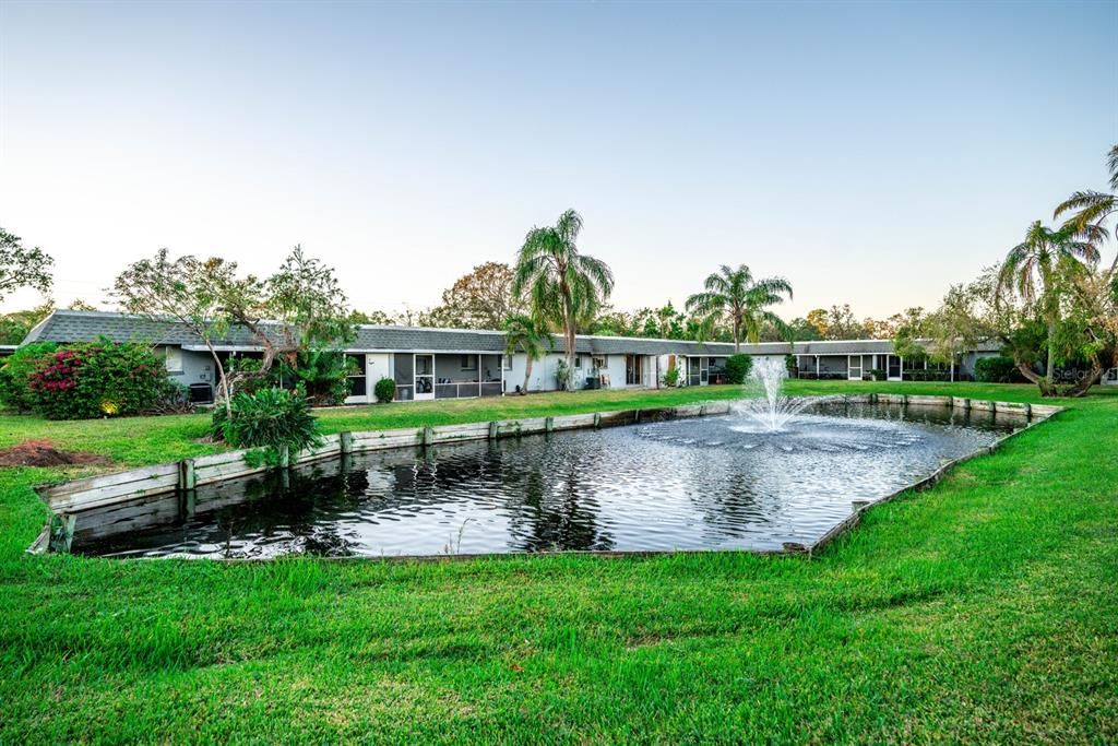 Community Pond & Beautiful, Mature Landscaping