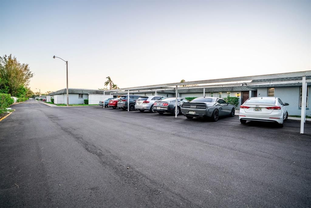 Reserved Carport spaces behind #8