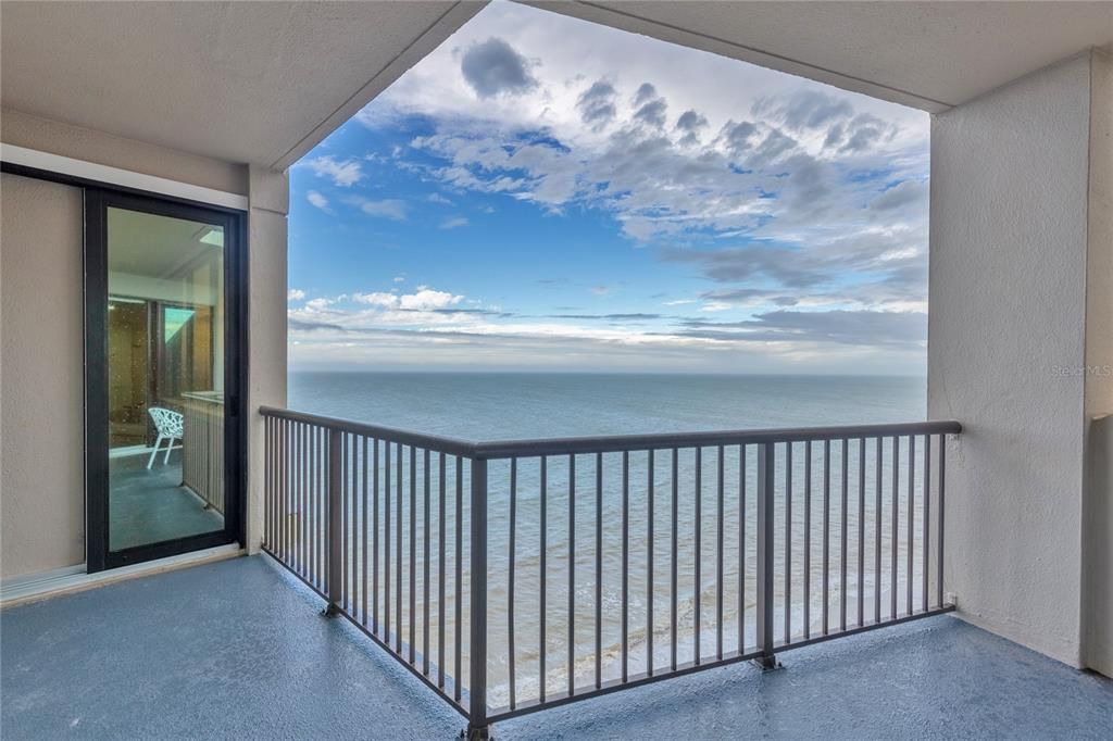 Main balcony from the living area.