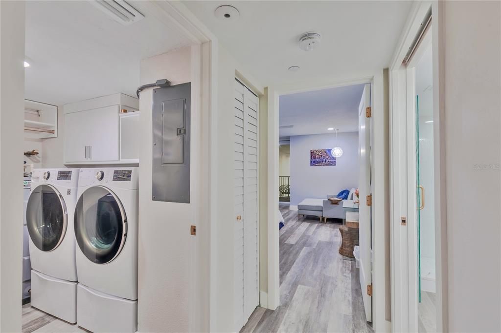 Laundry area on the east side of the home.