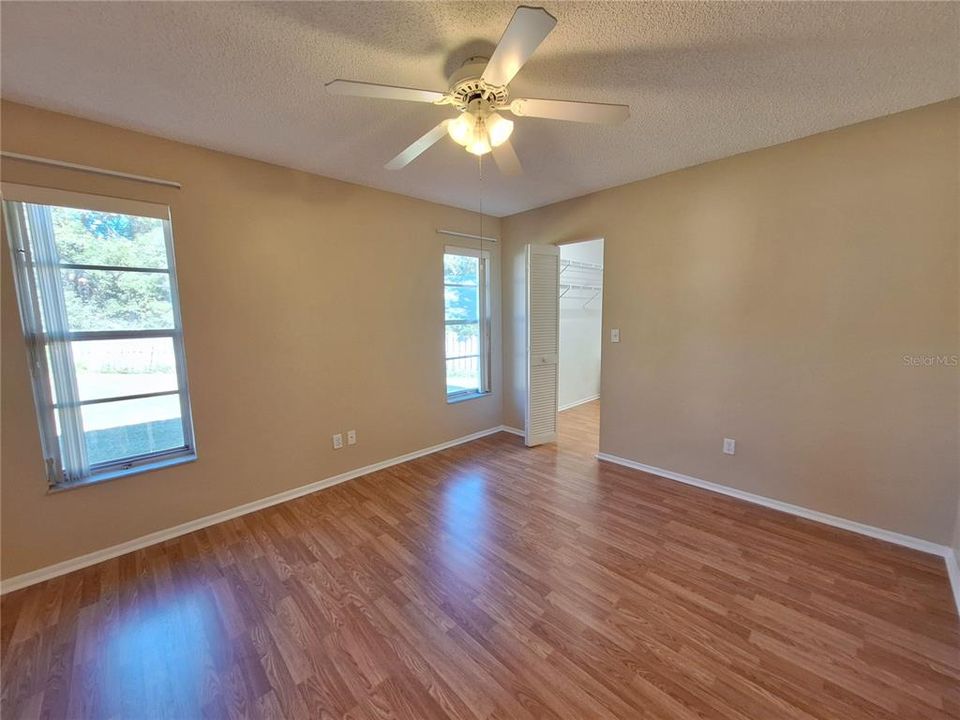 Nicely sized guest suite with walk-in closet/storage room~