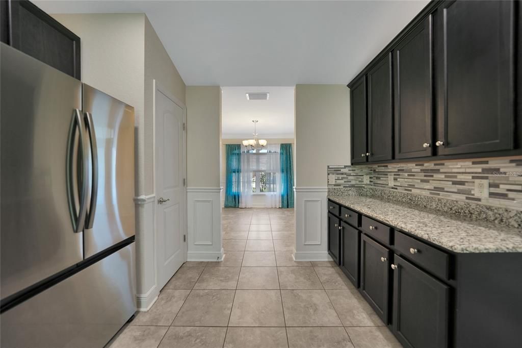 KITCHEN VIEW TO THE FORMAL DINING ROOM