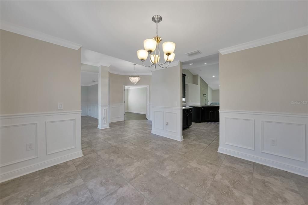 FORMAL DINING ROOM VIEW TO FOYER/KITCHEN/OFFICE/LIVING ROOM