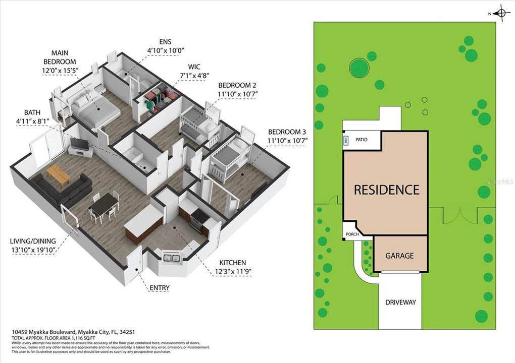 Active With Contract: $335,900 (3 beds, 2 baths, 1179 Square Feet)