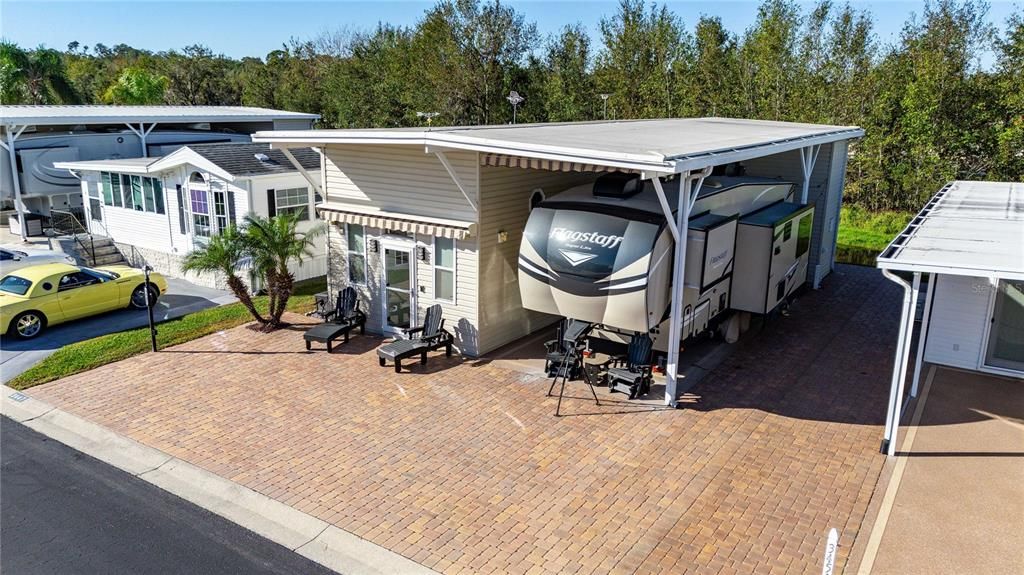 Membrane roof over this entire home.