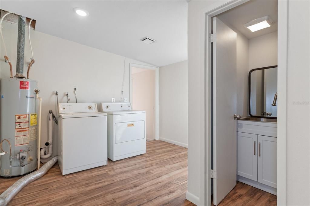 Inside Storage Room and Laundry Room  (Washer & Dryer do stay )