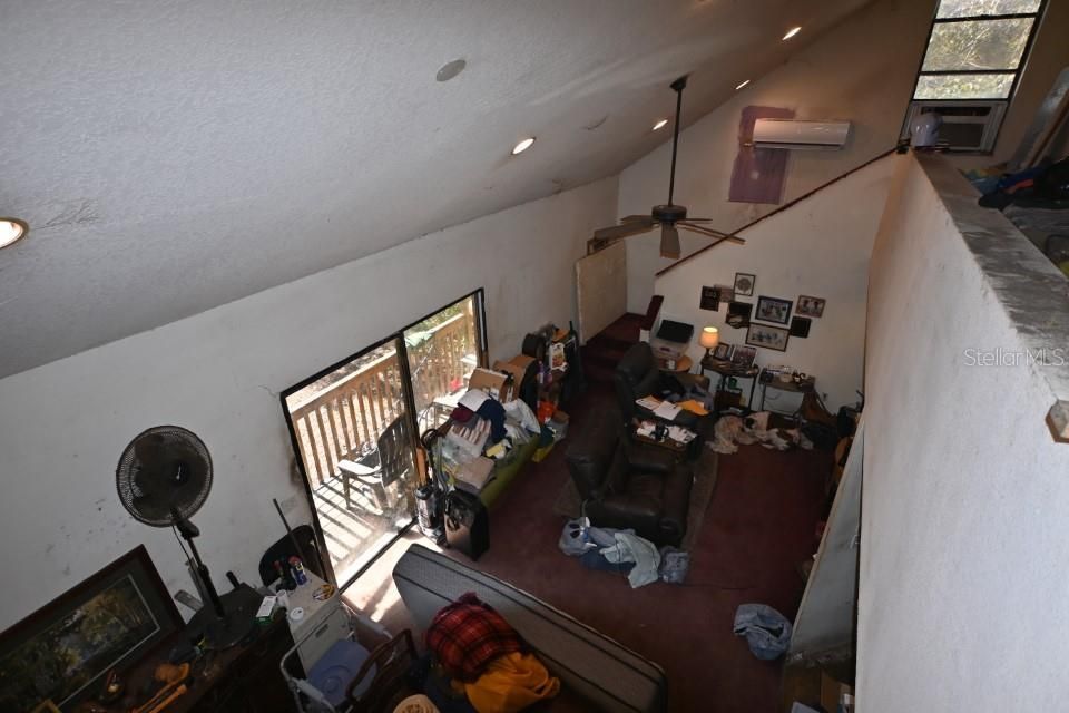 LOFT VIEW TO LIVING ROOM