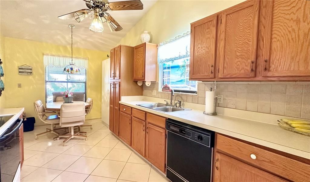 Kitchen from dining room