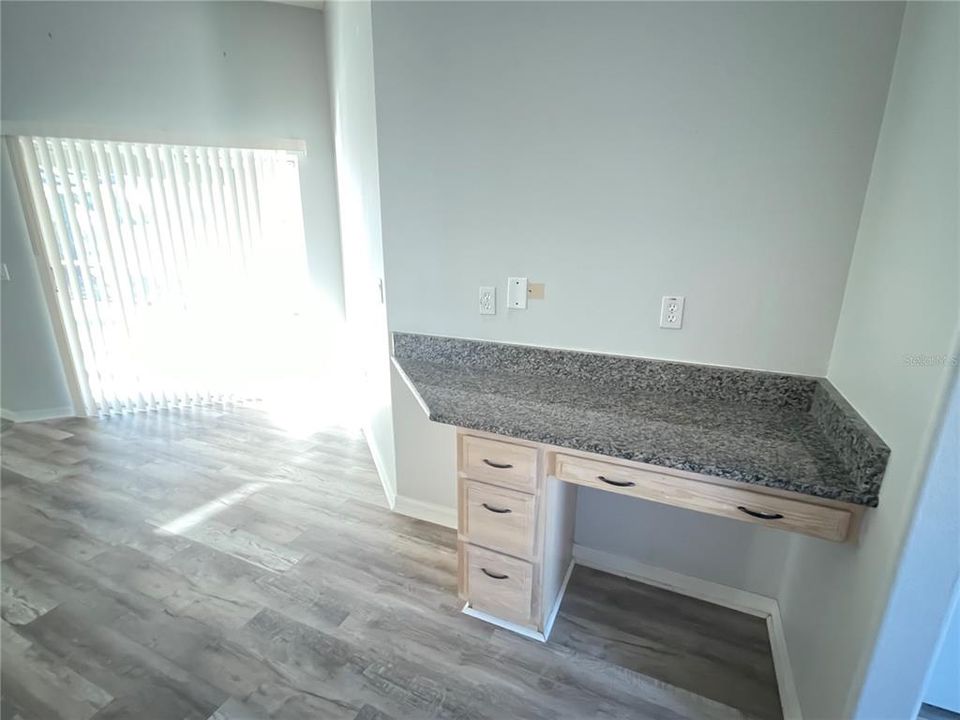 Kitchen Desk Area and Breakfast Nook