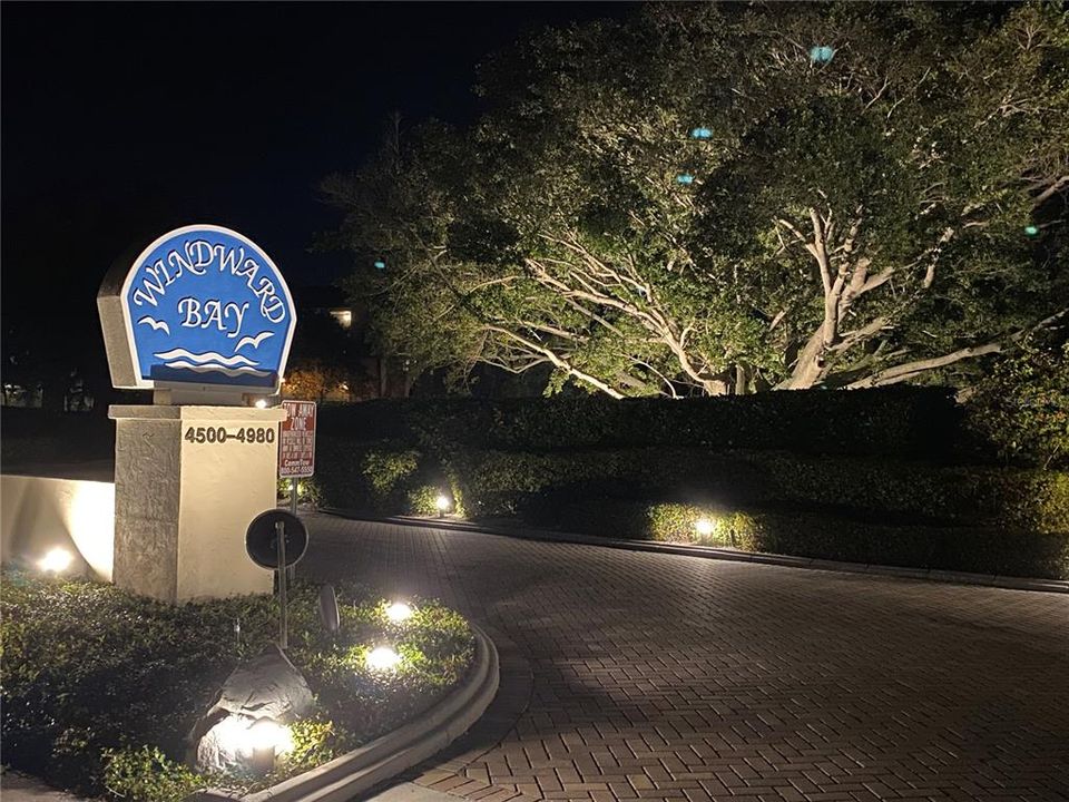 Windward Bay Entry at Night