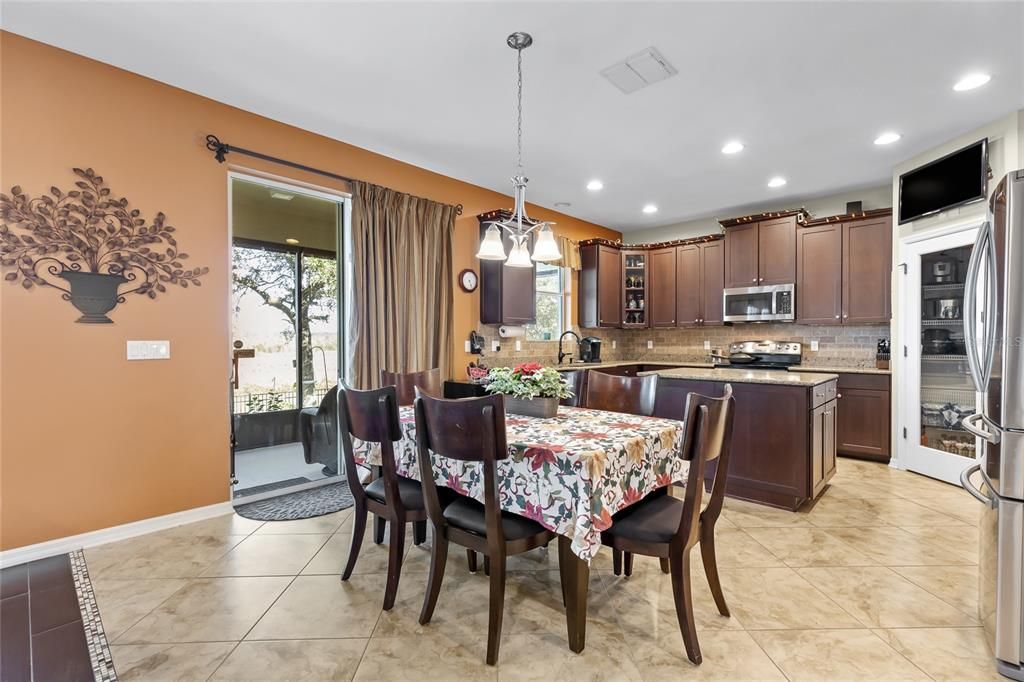 Living room and dining room provide plenty of space for gatherings.