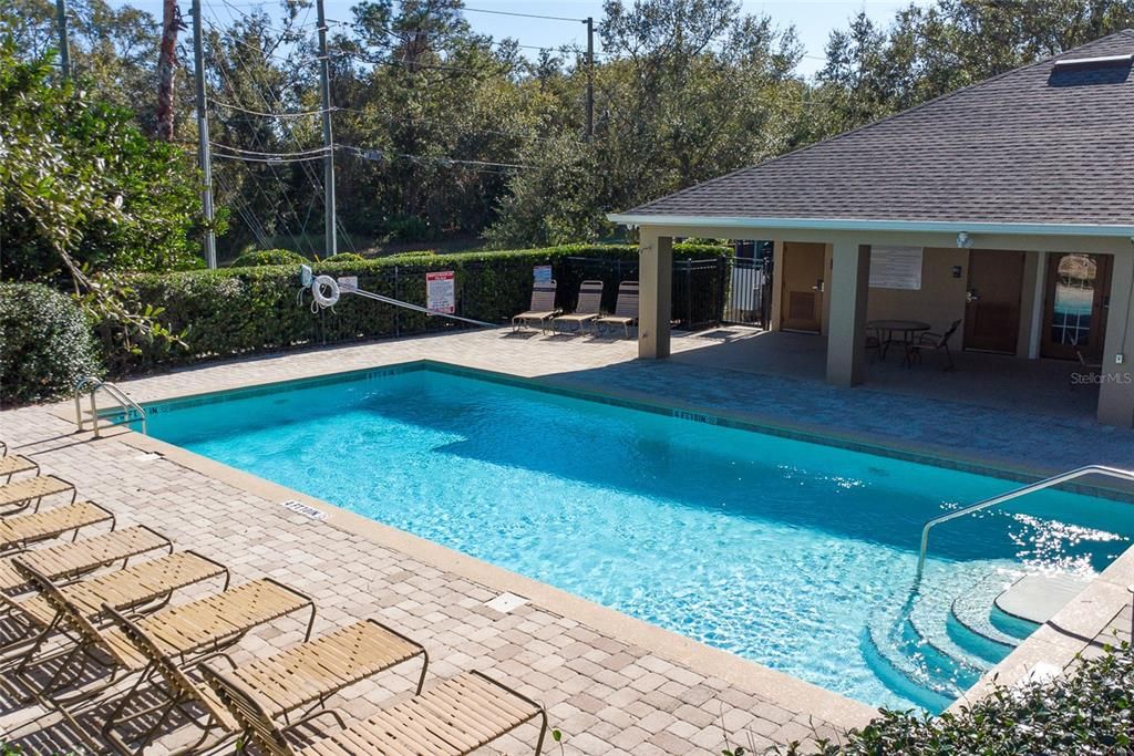 Community pool and clubhouse.