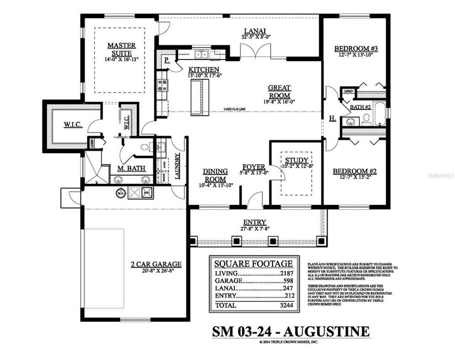 待售: $506,200 (3 贝兹, 2 浴室, 2187 平方英尺)