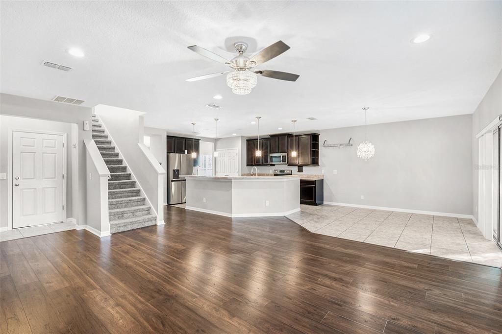 Family Room & Kitchen