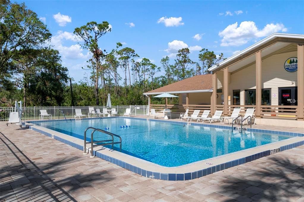 Community pool, clubhouse