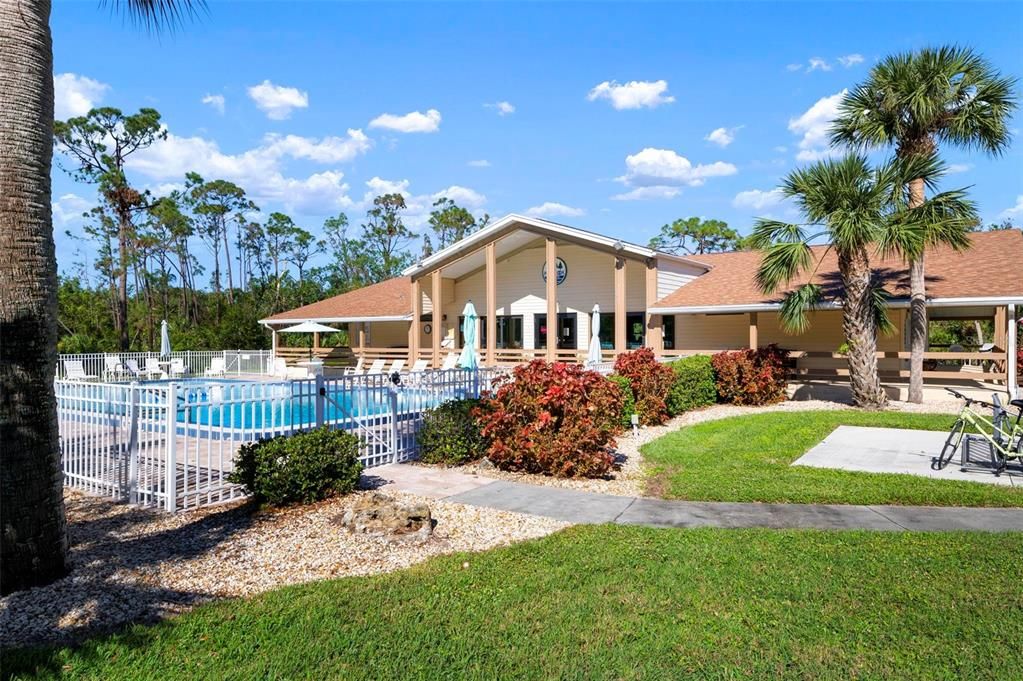 Community pool, clubhouse