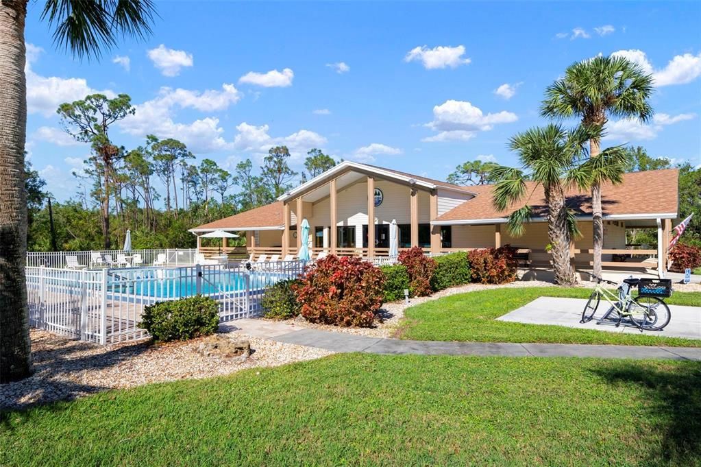 Community pool, clubhouse