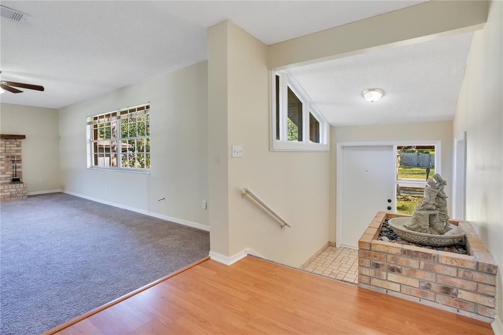 Foyer with view of Living Room