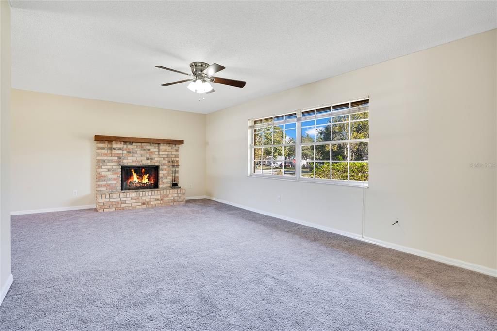 Living room with Fireplace