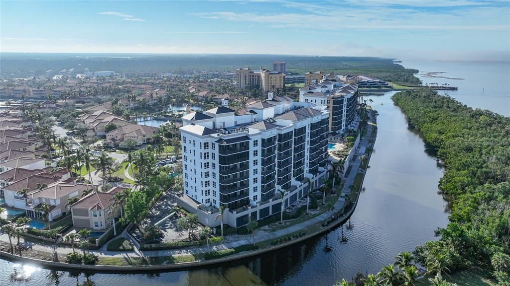 Bldg, 3 & 4, saltwater canal from north basin to the pass into Charlotte Harbor