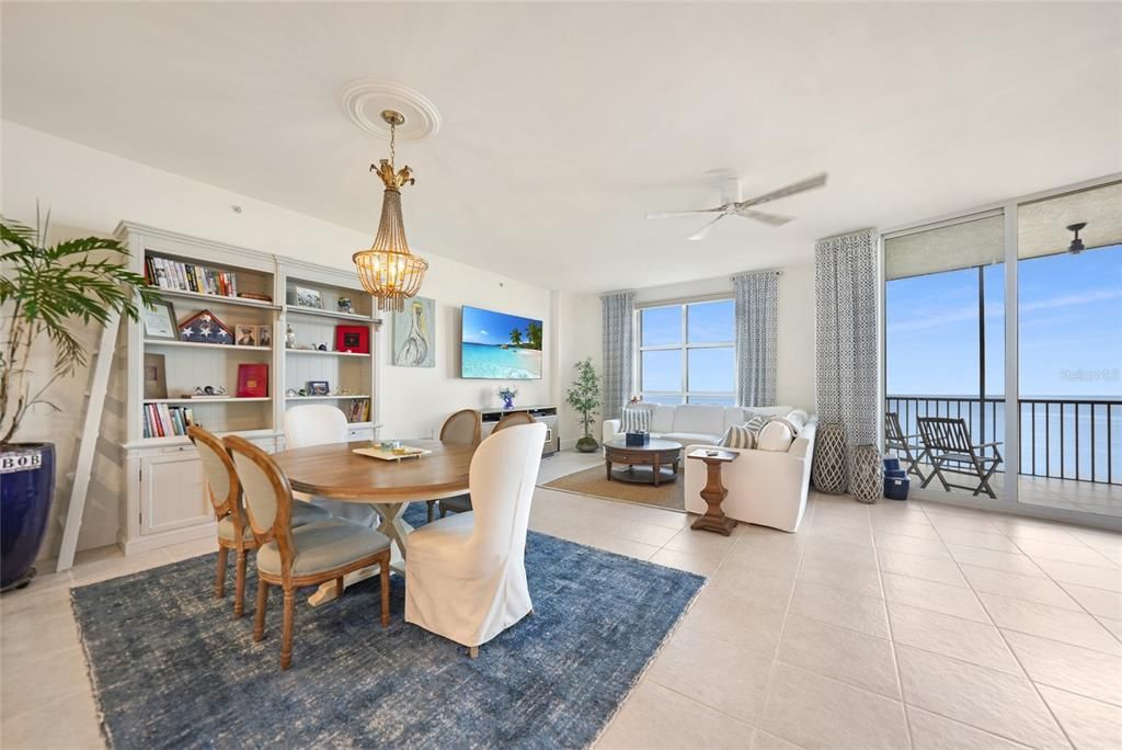 Dining area off kitchen.