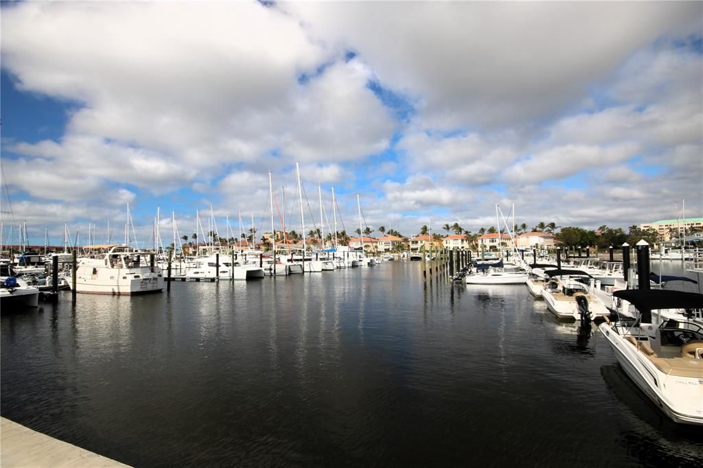 Main marina with in-water slips.