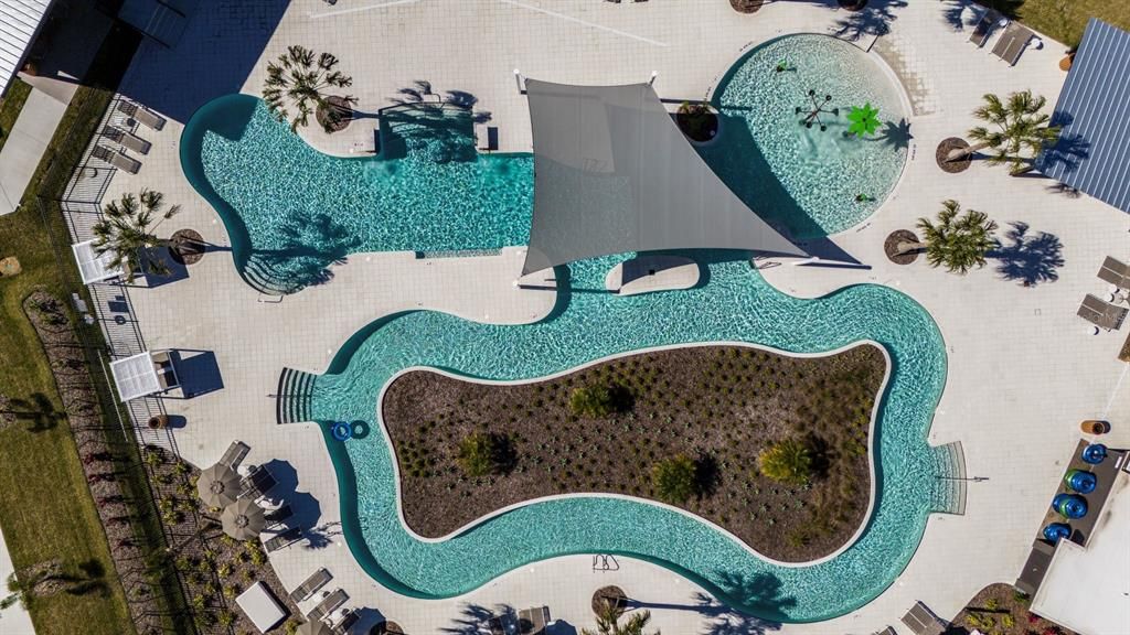 Aerial View of Lazy River