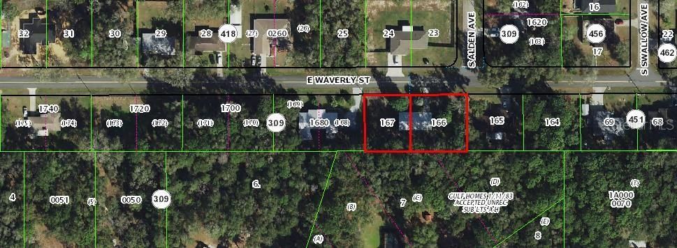 From Citrus County Property Appraisers Office...2 Lots (166 & 167)