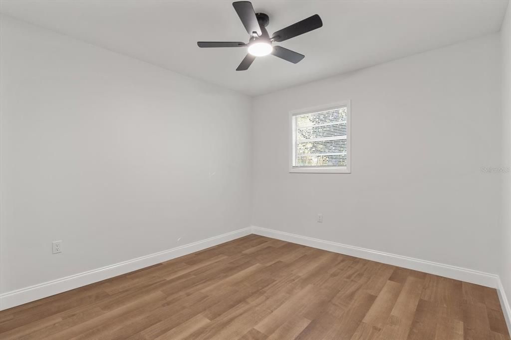 Bedroom 3 w/ New Ceiling Fan