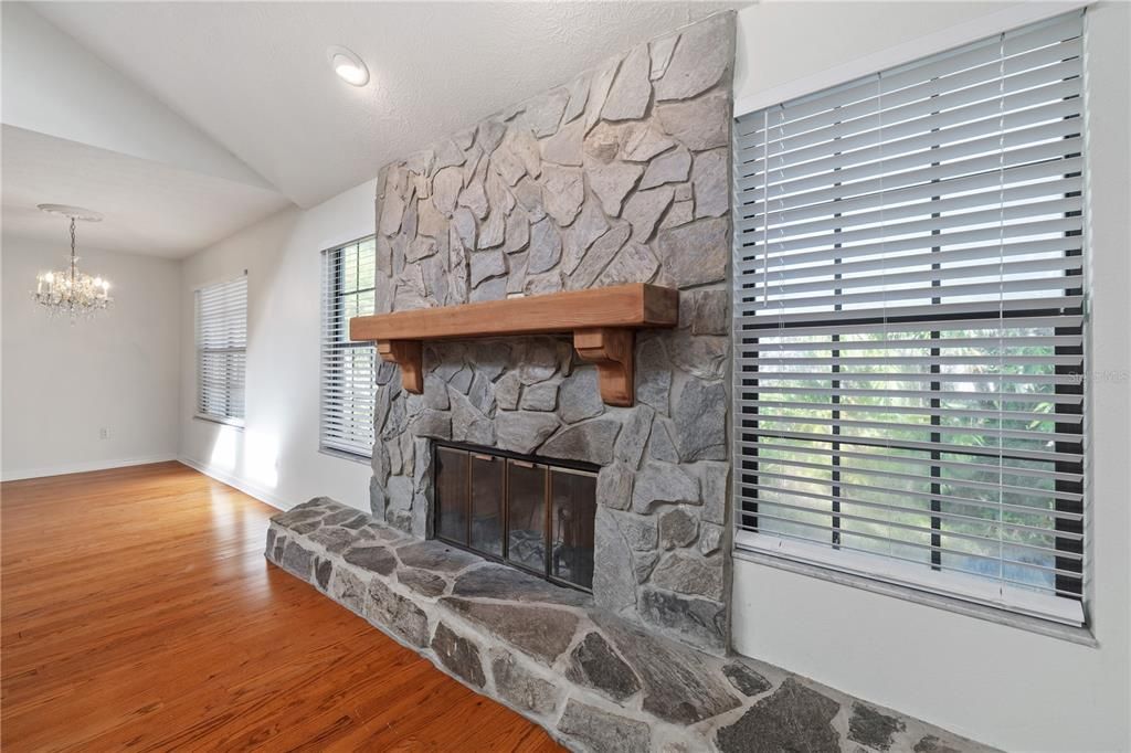 Beautiful Stone Fireplace