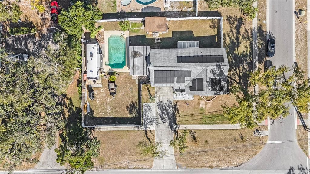 Aerial view of property