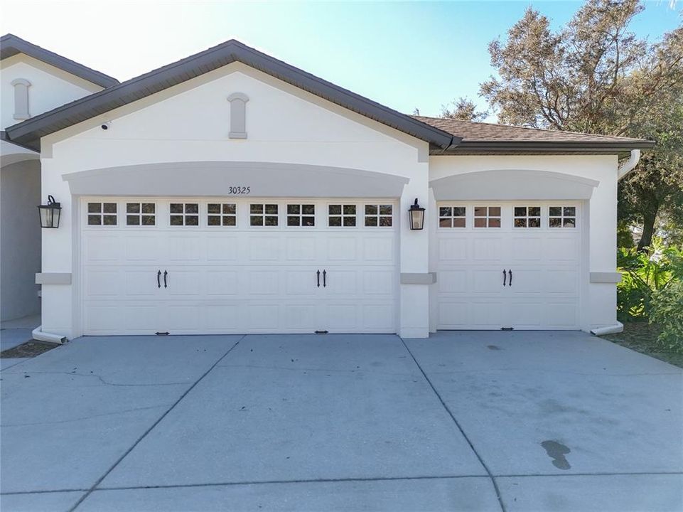 3-car garage and driveway