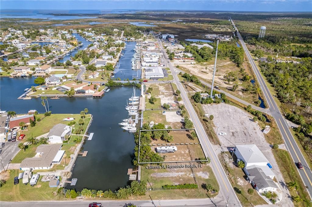 Just North is the Hernando Beach Public Boat Ramp