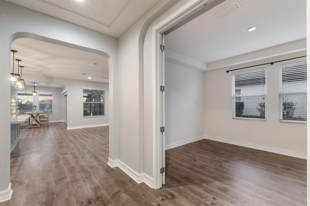 DEN/OFFICE WITH SOLID FRENCH DOORS